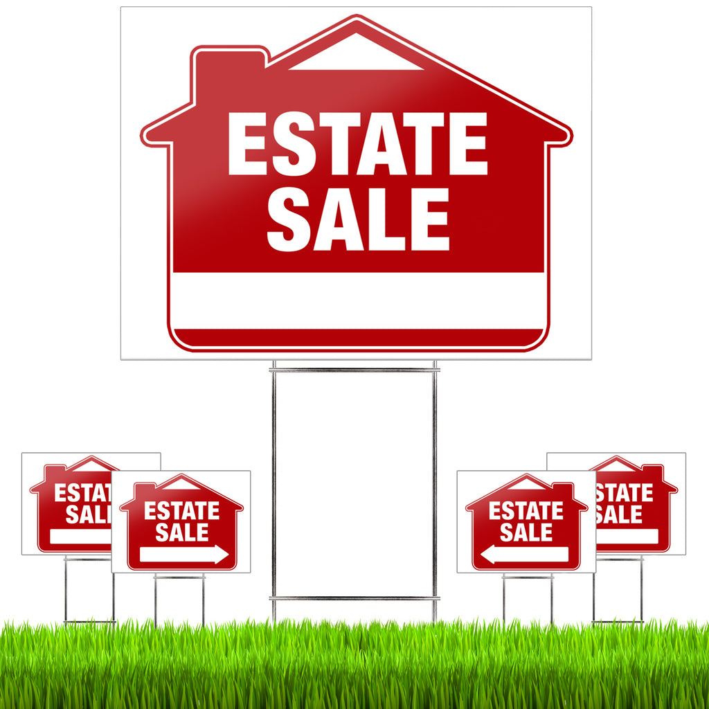 Estate Sale Signs with Stakes