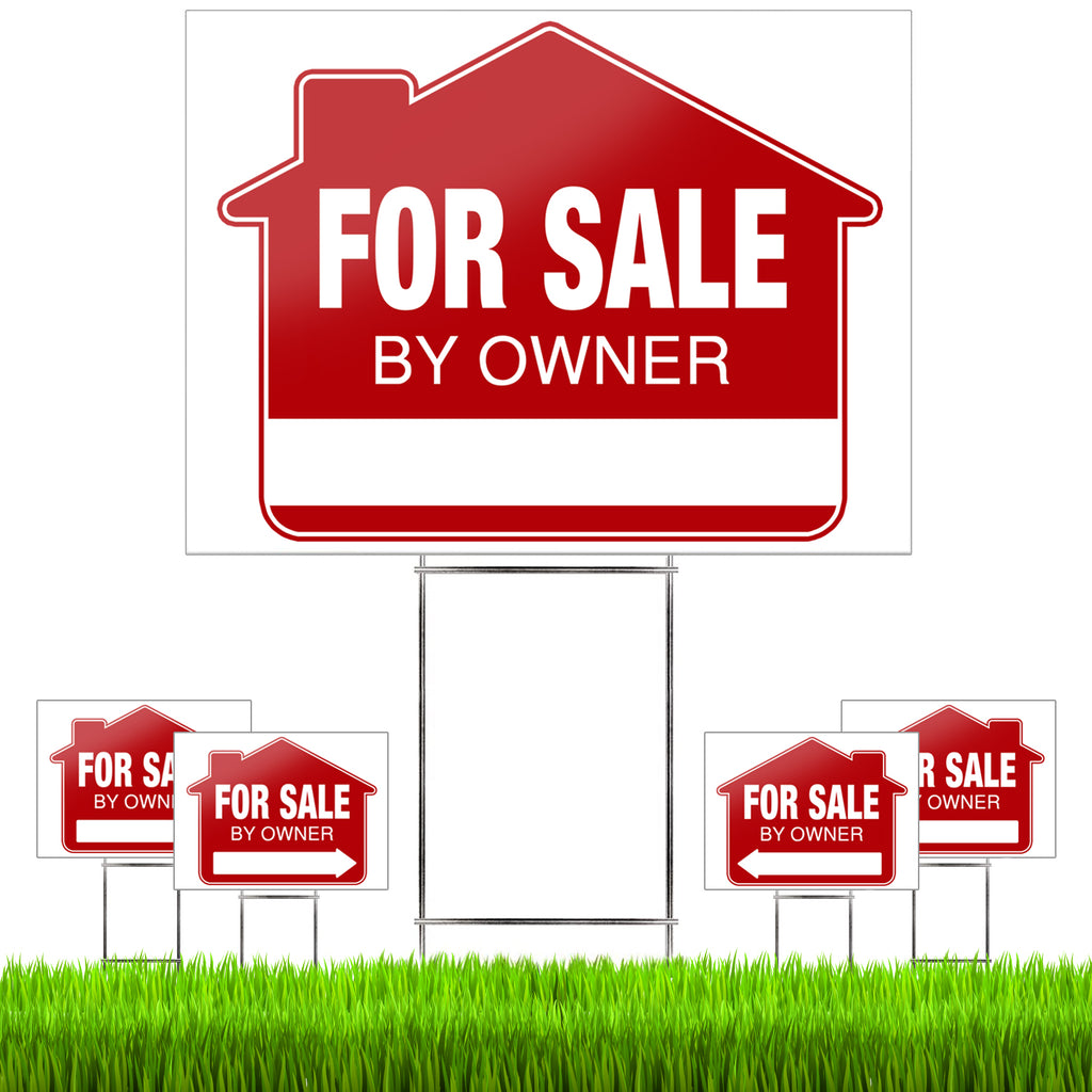 For Sale By Owner Signs with Stakes