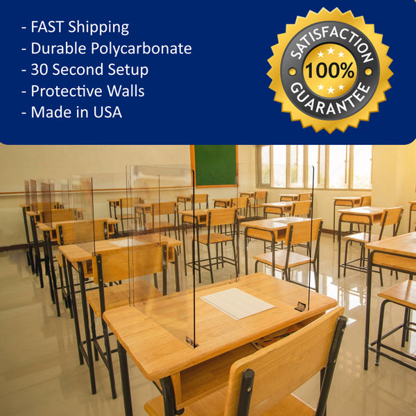 School Sneeze Guards & Classroom Desk Shield Dividers SignHero